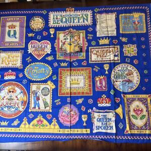Vintage 2003 Mary Engelbreit It's Good To Be Queen Cotton Fabric Panel 35" x 44"